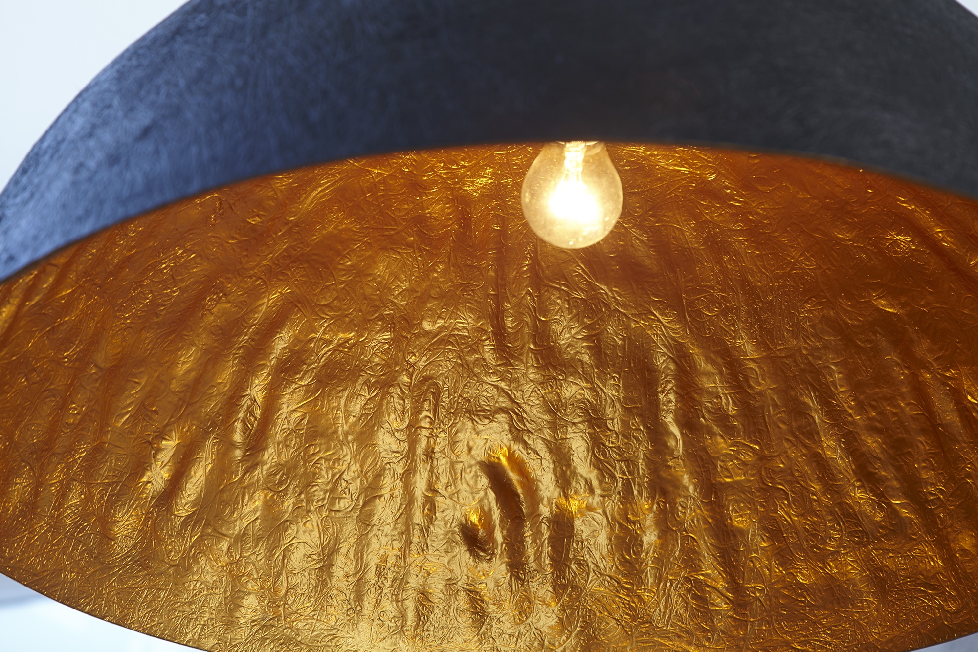 Hanglamp zwart goud 50 cm