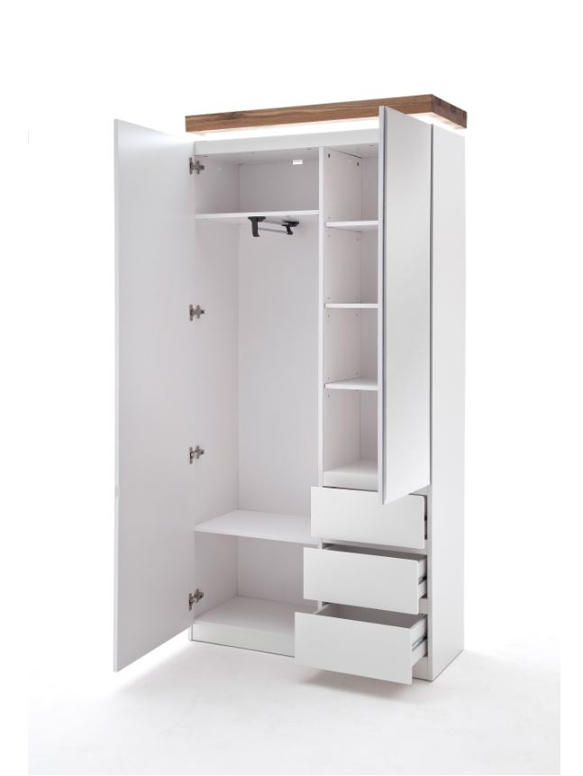 Garderobe kast wit eiken | Aktie