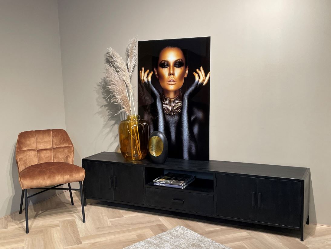 Kala tv meubel zwart 220 cm