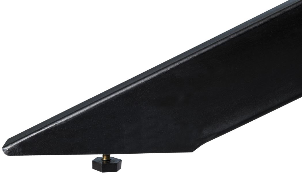 ovale salontafel zwart acaciahout