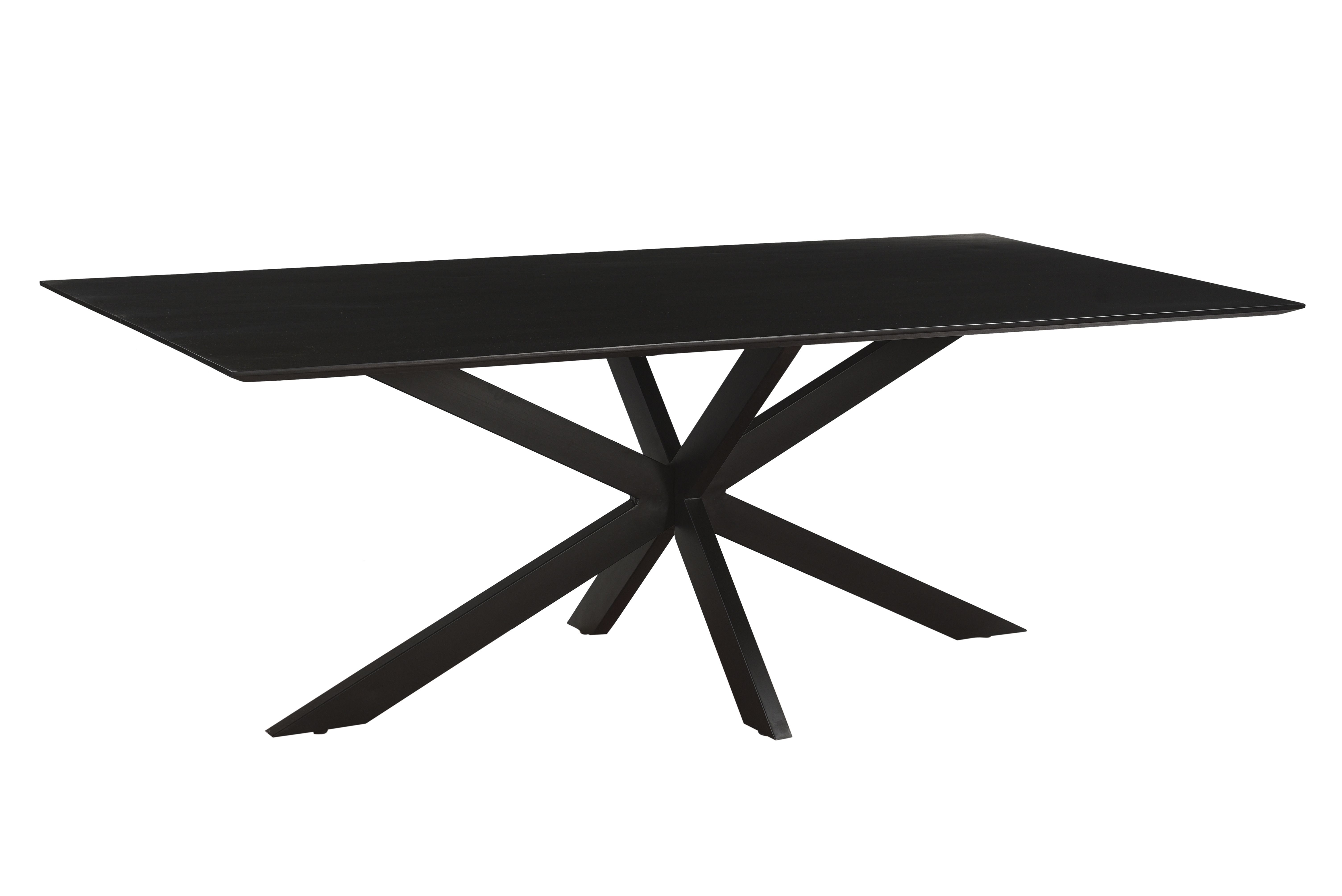 Acacia tafel zwart 220 cm spider