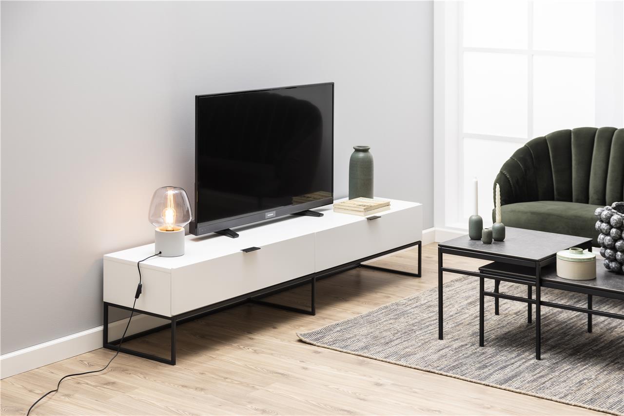 Mail bouwen Continentaal betaalbaar design tv meubel wit | Aktie Wonen.nl