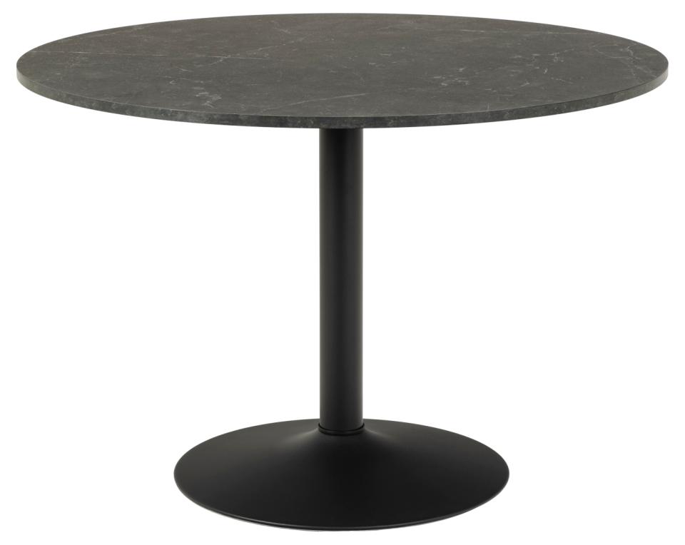 ronde tafel zwart marmer look 110 cm