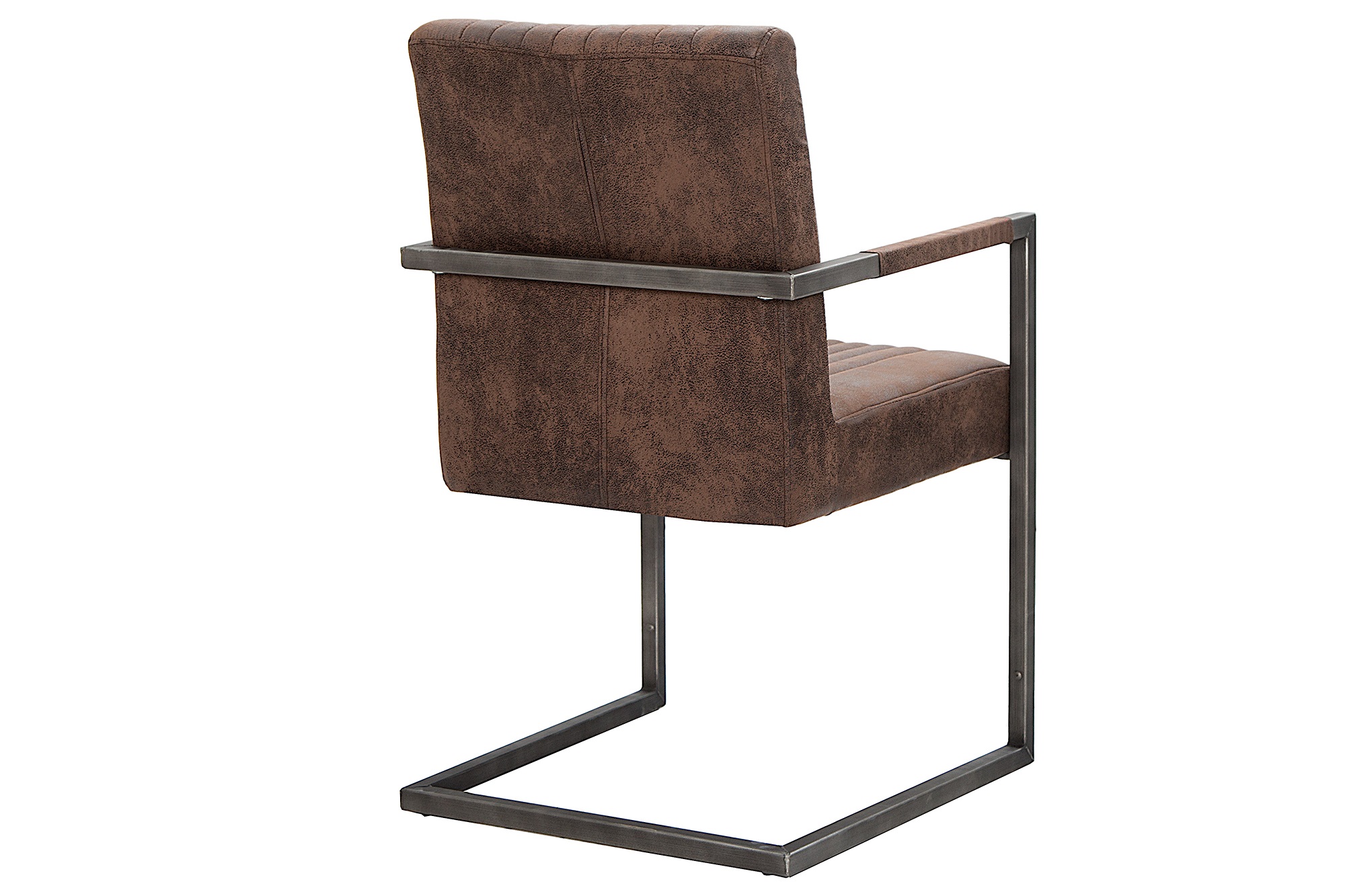 vrijdragende stoel vintage bruin
