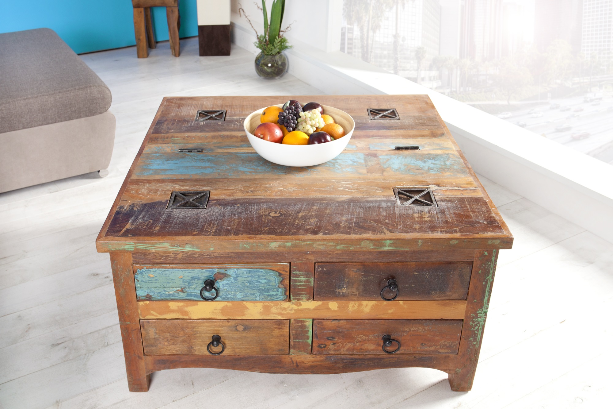 jakarta salontafel recycled hout | Wonen.nl