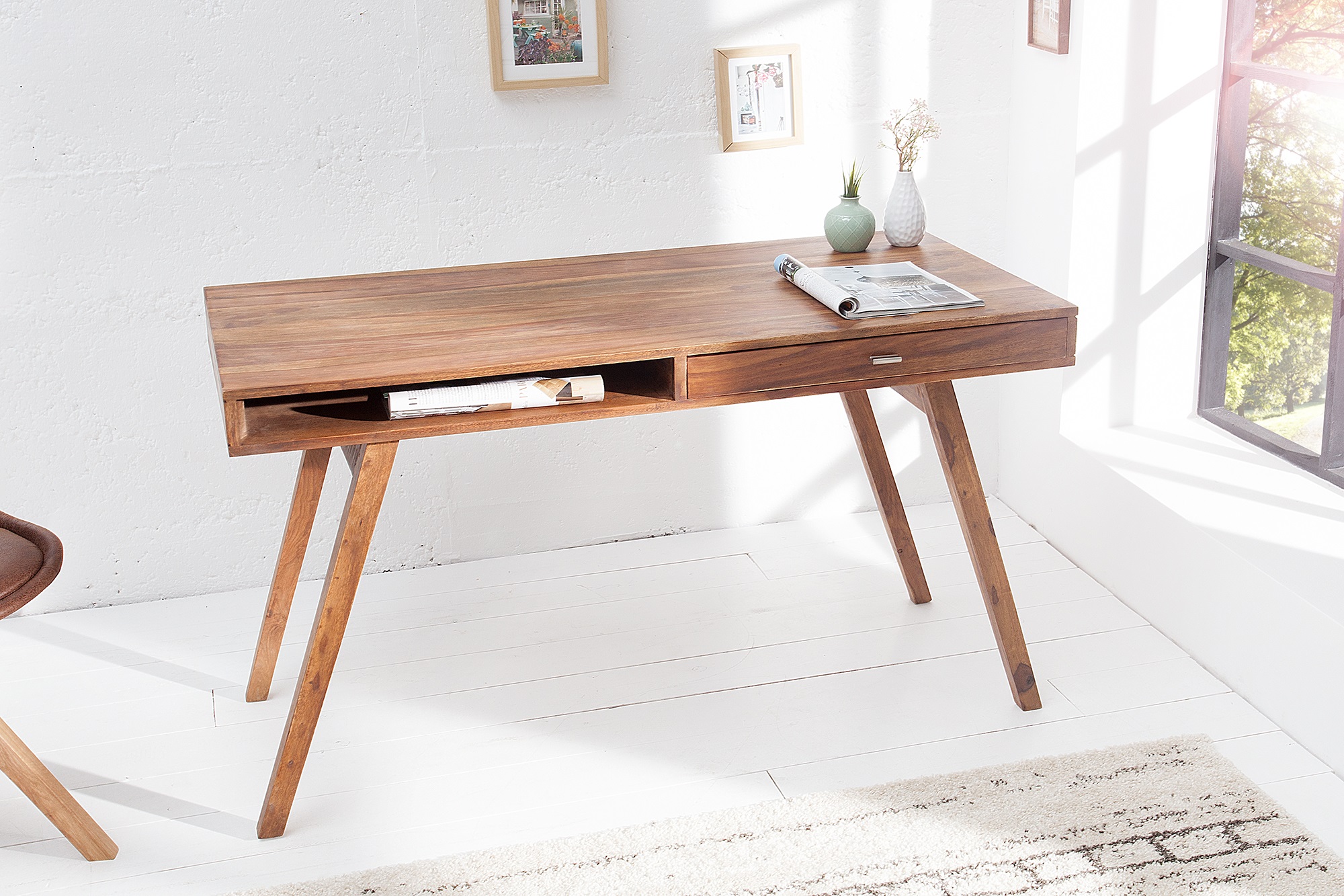 Spreek uit Weggelaten Refrein Retro houten bureau kopen | Aktie Wonen.nl