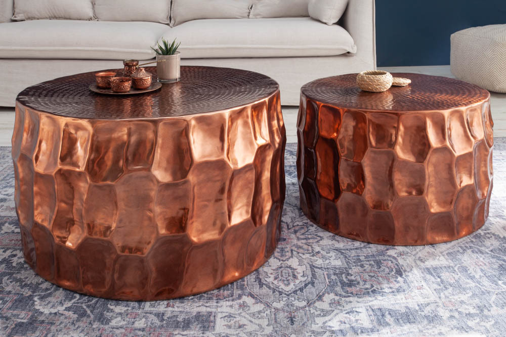 kassa geïrriteerd raken spreiding salontafel koper 55 cm - Hoogglans meubelen / mango houten meubelen | Aktie  Wonen.nl