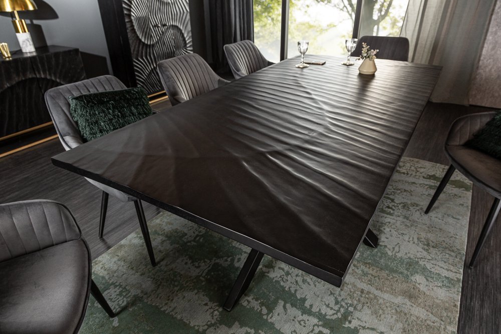 Scorpion tafel zwart mango 200 cm