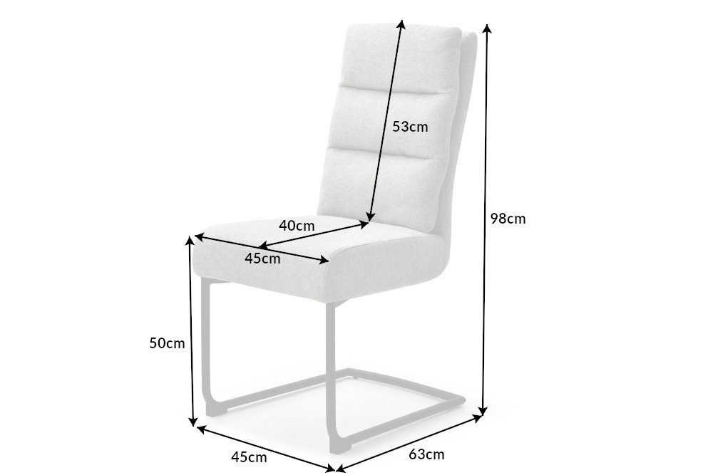 Comfort stoel lichtgrijs