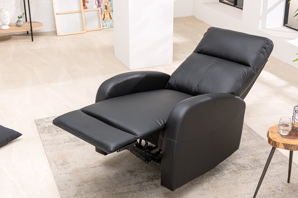 Draaien bossen telefoon betaalbare comfortabele zwarte relax fauteuil kopen | Aktie wonen.nl