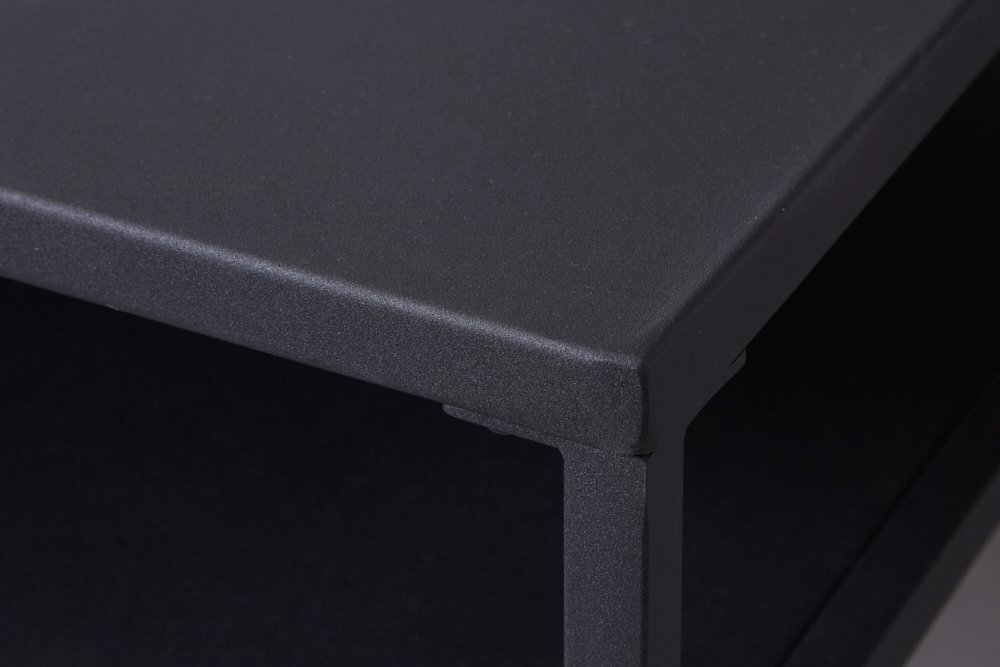 salontafel zwart metaal 100 cm