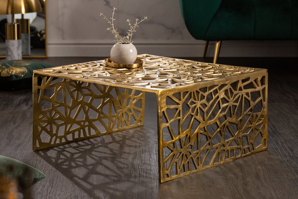 goud kleurige salontafel