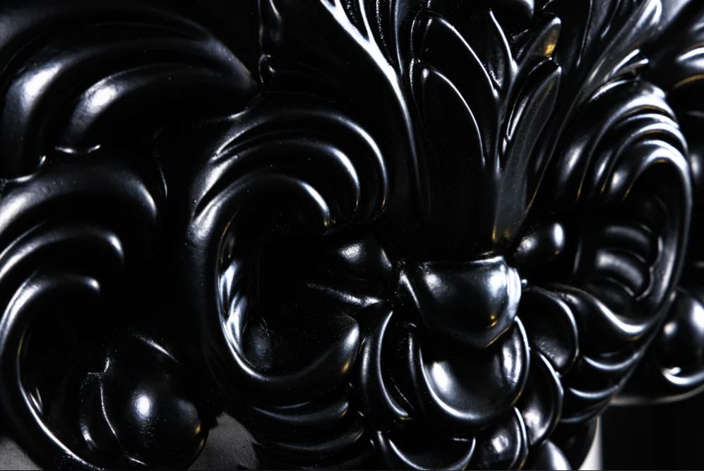 barok sidetable zwart 85 cm