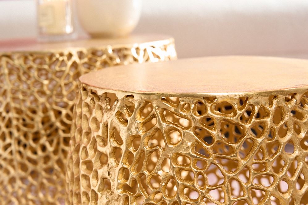 salontafel set filigraan goud