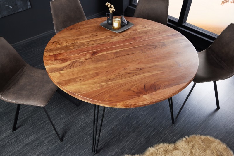 ronde tafel acacia hout 120 cm