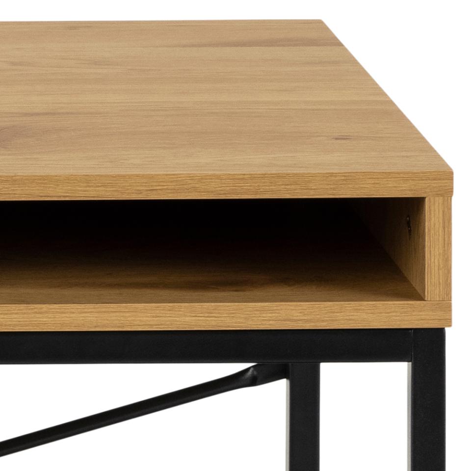 BUREAU HETRE PIEDS ALU 140X80 - ROCADA - BuroStock Martinique