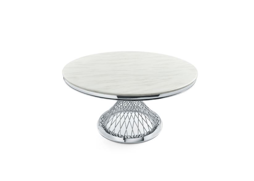 ronde tafel zilver marmer 130 cm