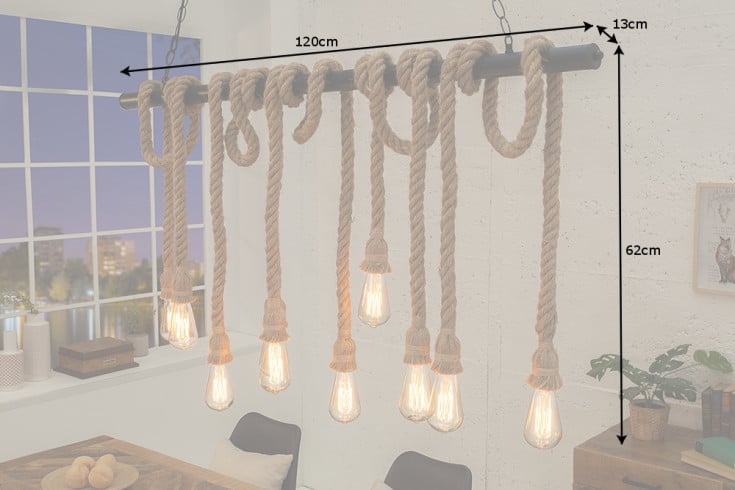 hanglamp gevlecht touw 120 cm