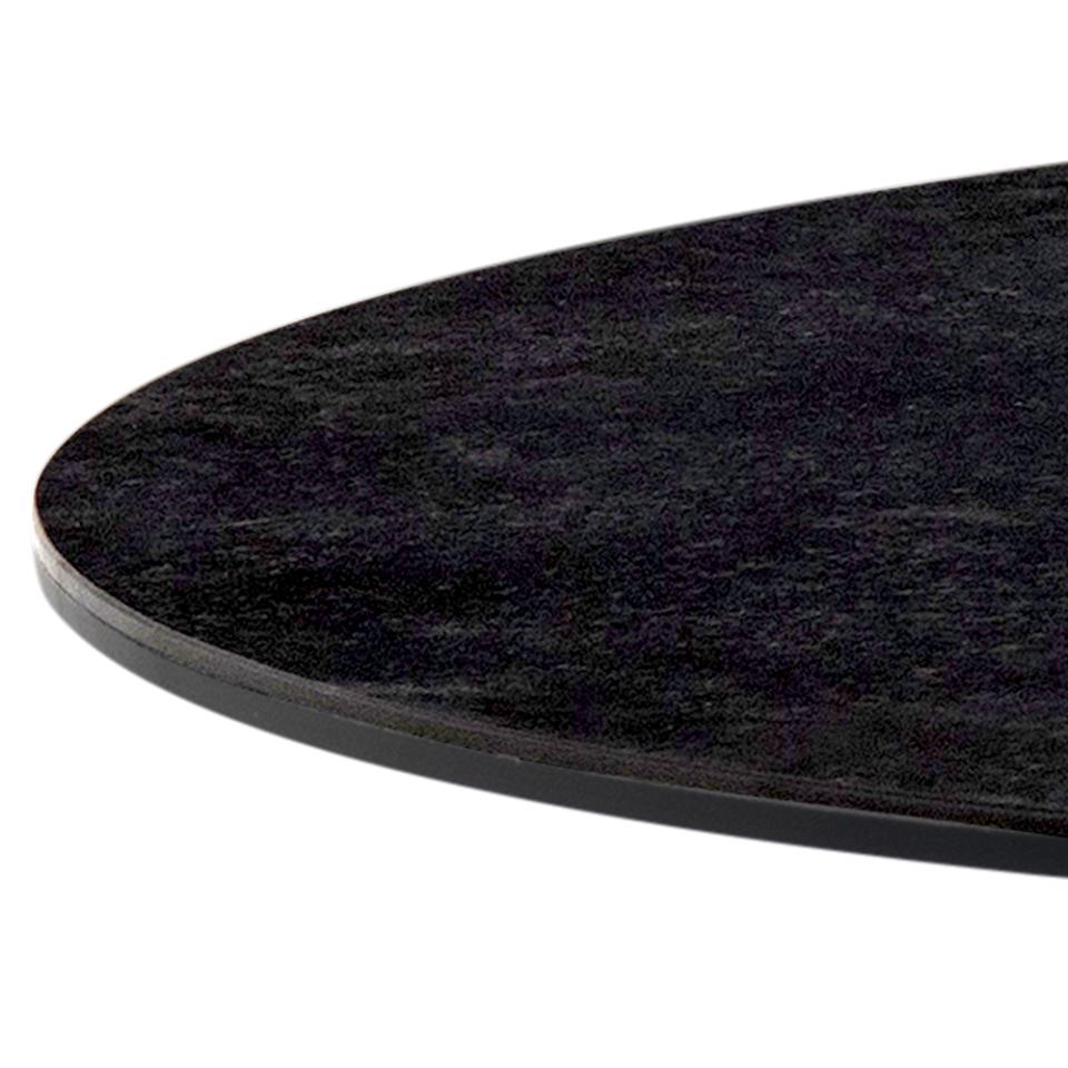 ovale tafel keramiek grijs-180 cm