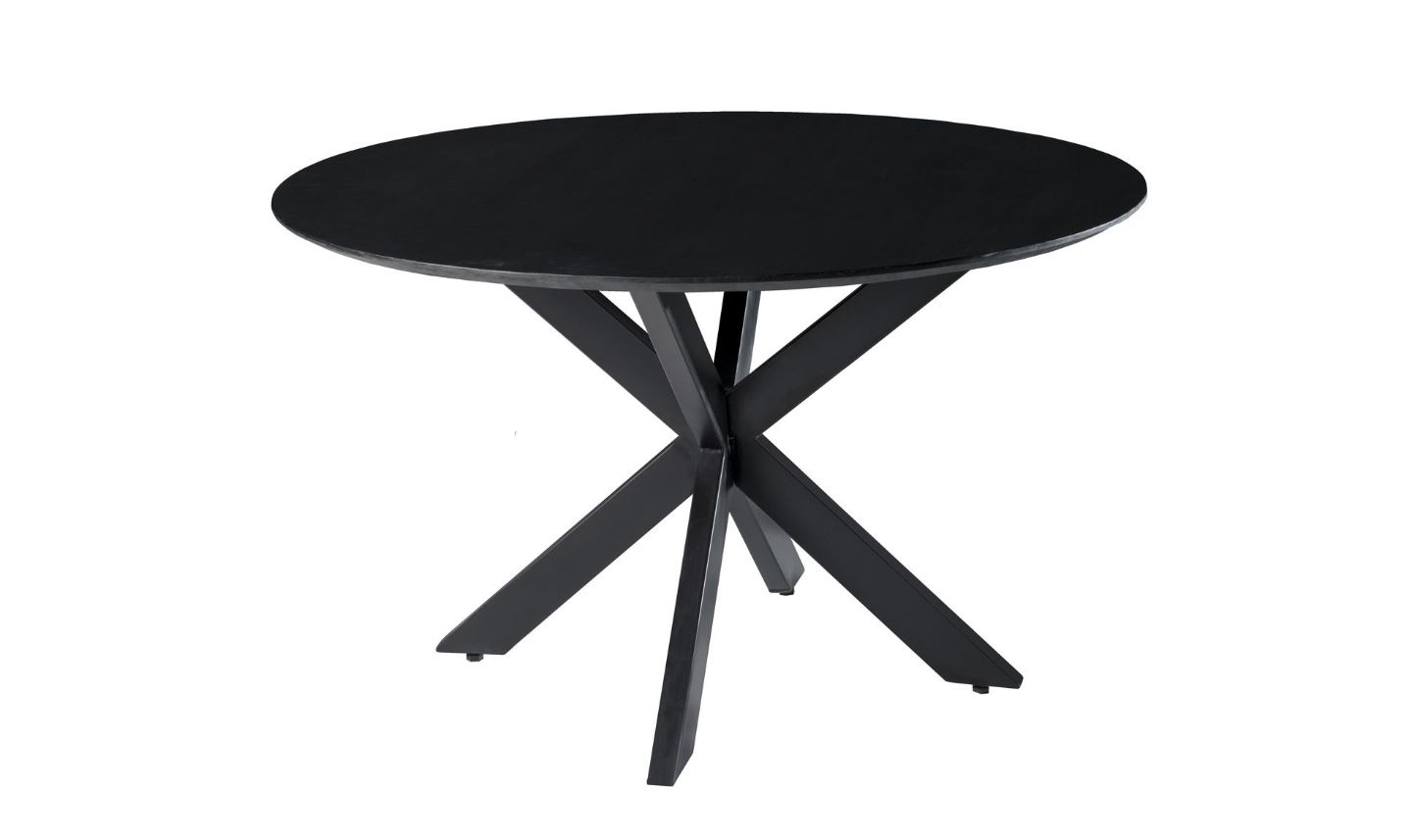 ronde tafel zwart acacia 120 cm
