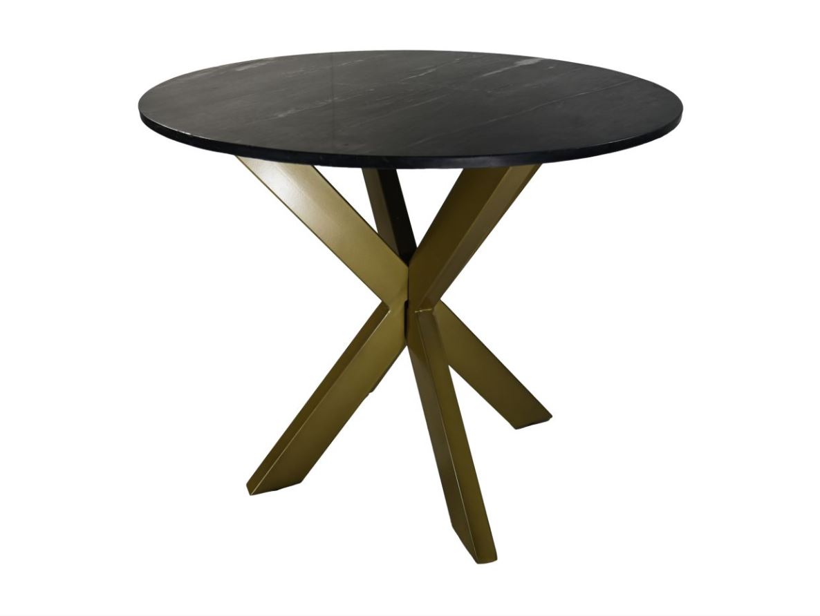 ronde tafel zwart marmer 90 cm