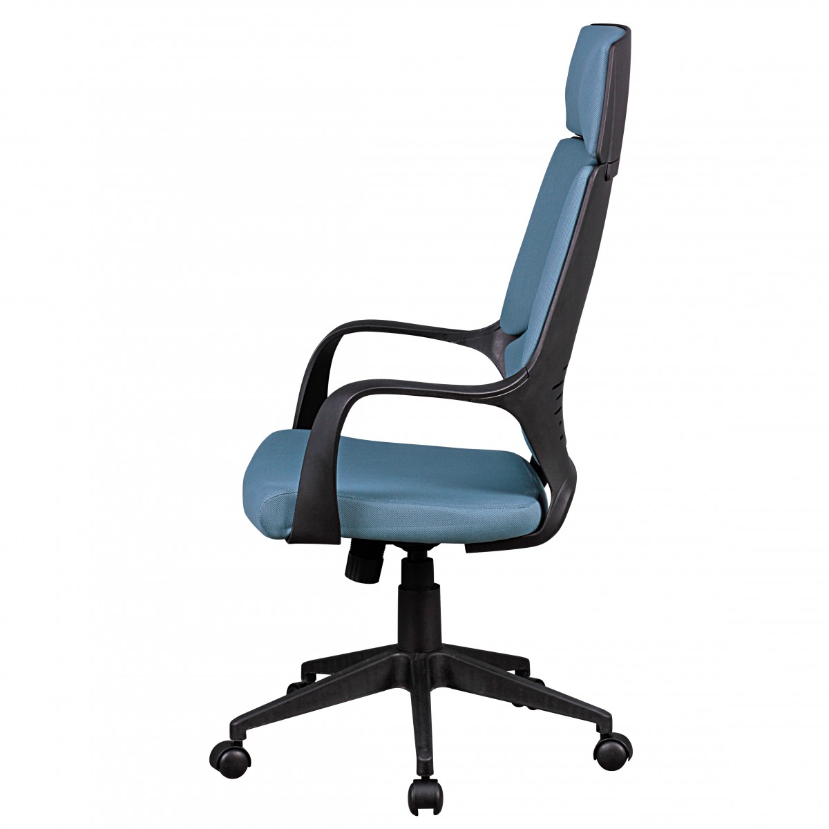 Moderne bureaustoel blauw zwart