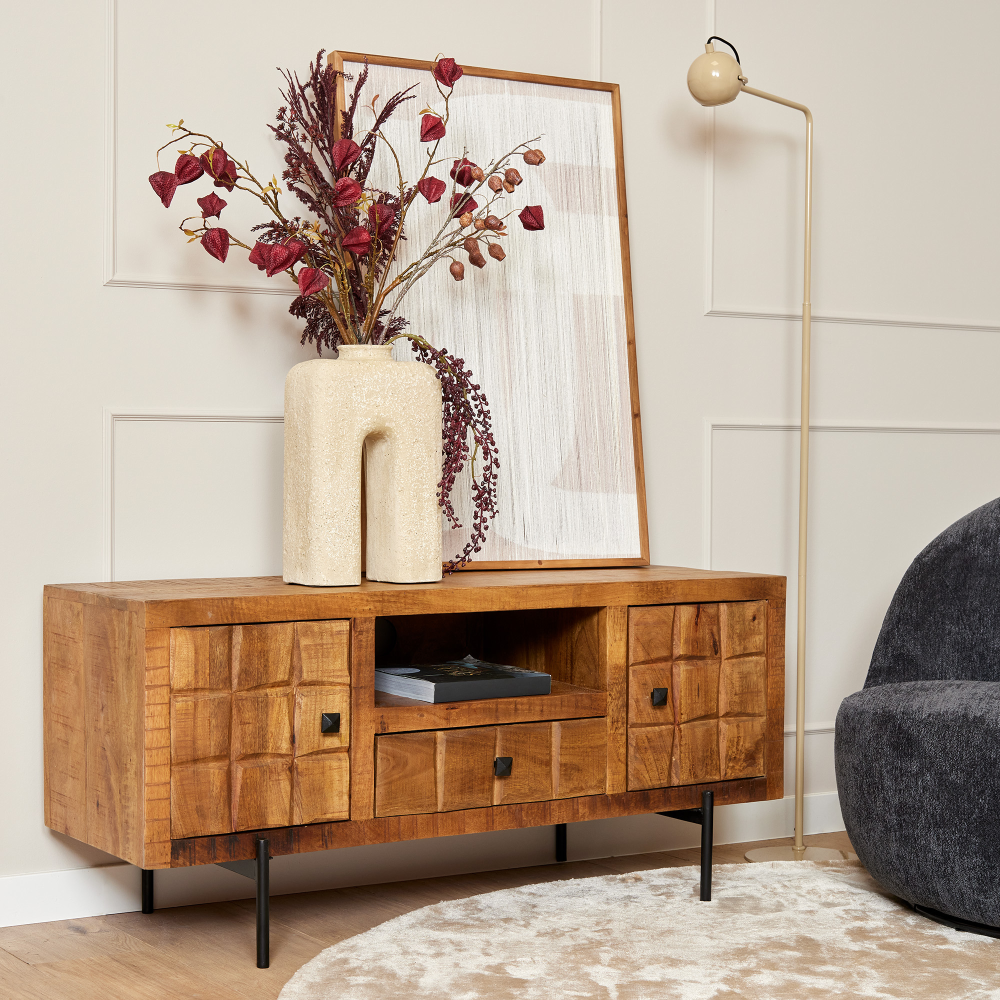 Brandy tv-meubel-bruin-120 cm