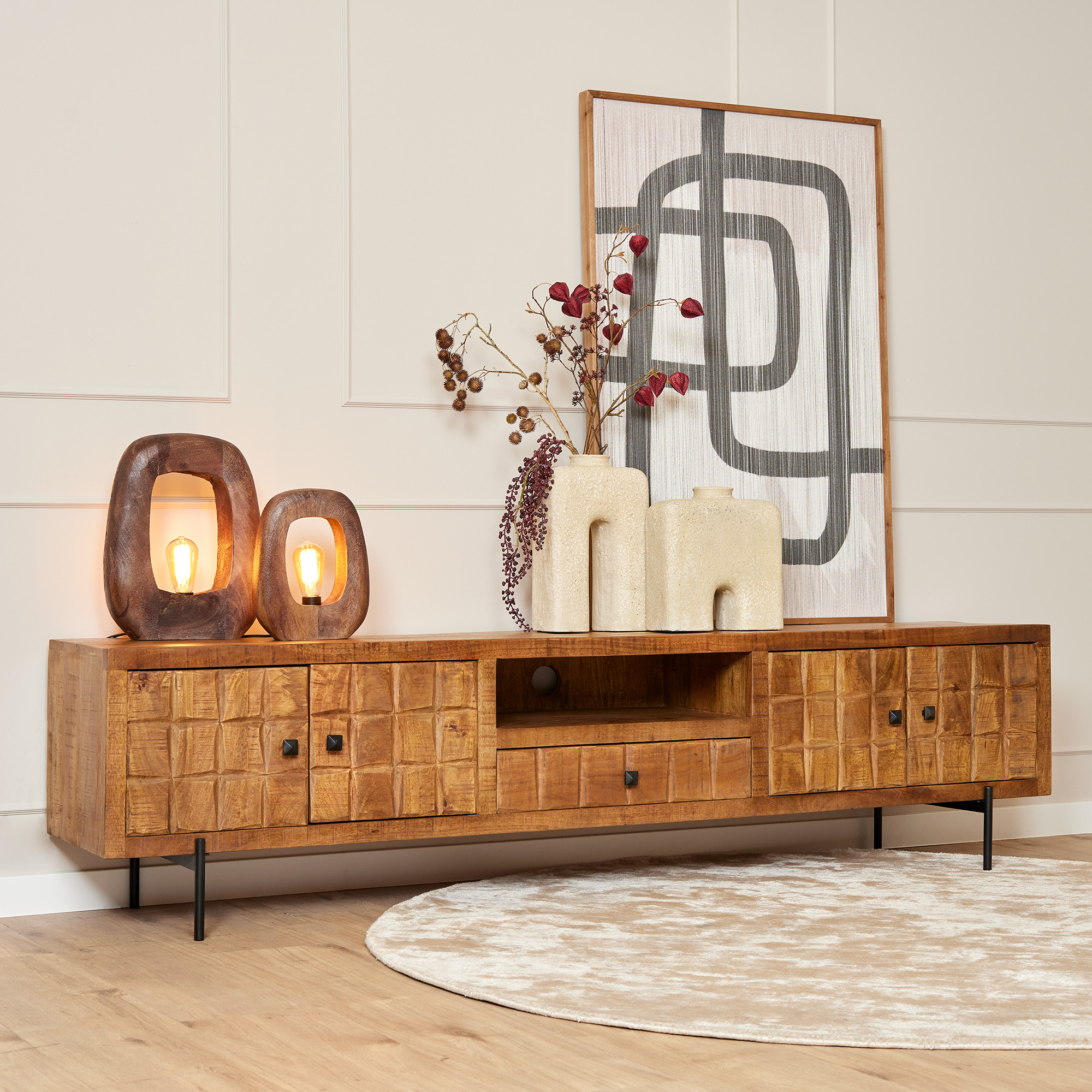 Brandy tv-meubel-bruin-220 cm