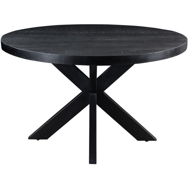 ronde tafel zwart mango 150 cm