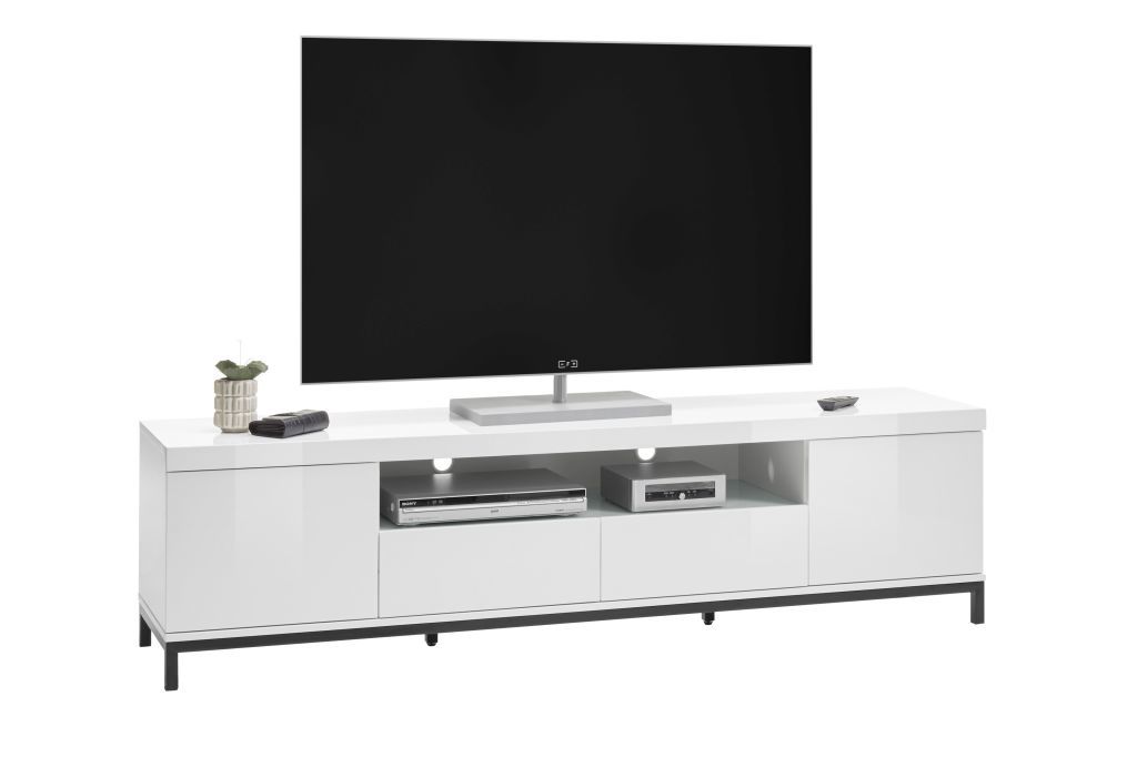 witte hoogglans tv meubel