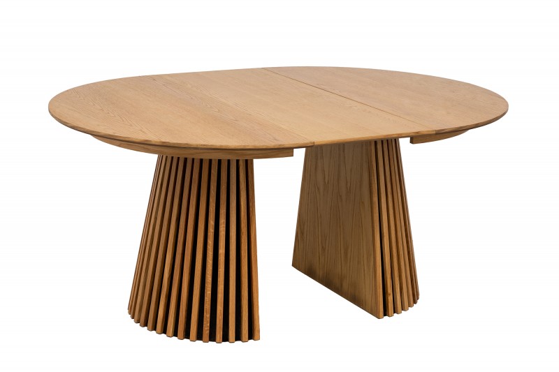 uitschuifbare ronde tafel eiken 120-200 cm