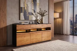 dressoir mangohout op frame 150 cm