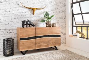 boomstam dressoir acacia 175 cm - open