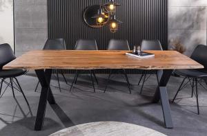 zij aanzicht eettafel mango hout div maten