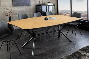 Eiken eettafel uitschuifbaar 140cm tm 190cm