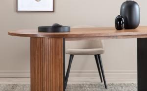 Ronde eettafel walnoot 130 cm - vrijstaand