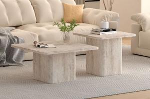 Salontafel set wit marmer