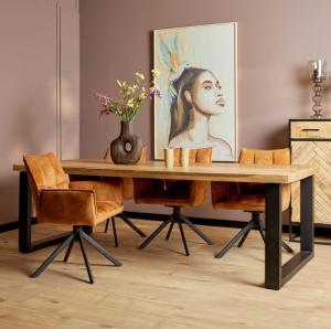 Mango eettafel 200 cm U poot