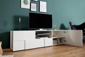 witte hoogglans tv meubel