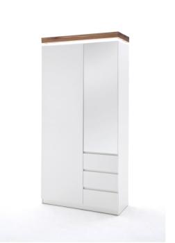 garderobe kast mat wit eiken