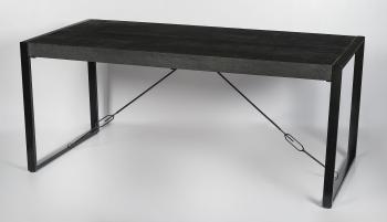 eettafel zwart mango 160 cm