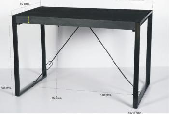 bartafel Newhaven zwart mangohout