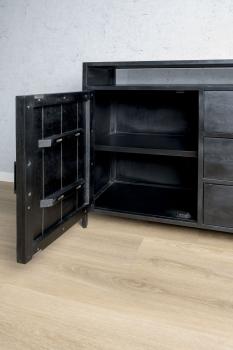 dressoir mango zwart 150 cm