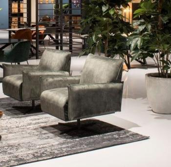 draaibare fauteuil groen