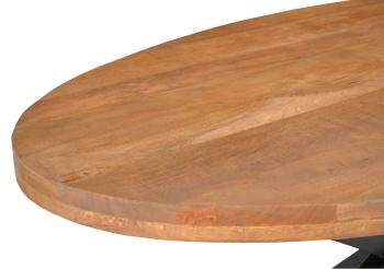Ovale bartafel mangohout 200 cm