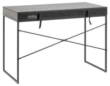 Bureau zwart essen met lade 110 cm