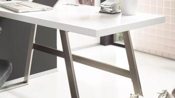 Bureau mat wit 140 cm