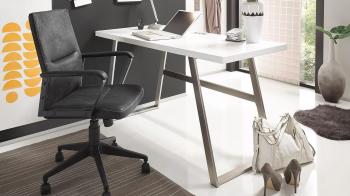 Bureau mat wit 140 cm