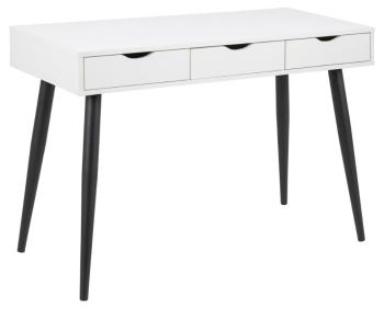 Bureau wit zwart 110 cm