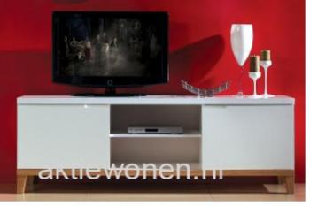 tv meubel mat wit lak